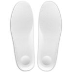 Ultra Anatomik,Ter Emici Lakost Pike Kumaşlı,Rahat, Hafif, Kaliteli, Spor, Casual Ayakkabı Tabanlığı (Beyaz/Ekru), 38-40)(Tam boy 40 Numaradır. 38 ve 39 numaralar çizgilerden keserek kullanır.)