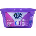 Ultra Clean 3'ü 1 Arada Kapsül Çamaşır Deterjanı 35'li