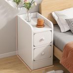 Ultra Dar Komodin Basit Çatlak Yatak Odası için Başucu Dolabı Küçük Boy Komodin Mini Minimalist Modern Komodin (B 25 × 34 × 50 cm)
