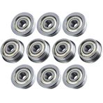 Ultra Dayanıklı F623ZZ Flanşlı Bilyalı Rulman 3x10x4 mm BlueStars tarafından - Mini Krom Çelik Bilyalı Rulmanlar Çift Korumalı Flanş - 10'lu Paket