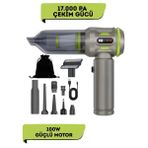Ultra Güçlü 100W LED Işıklı Mor Araç Içi Süpürge, 17000PA Güç - Ahşap - Seçenek 1