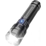 Ultra Güçlü El Feneri, 1000W Güçlü Led Işık Teknolojisi, 5 Farklı Işık Modu, Ip65 Su Geçirmez, Yakınlaştırılabilir, Şarj Göstergeli, 6000 mAh Batarya Kapasitesi, 3 Km Uzun Menzilli Powerbank El Feneri