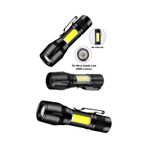 Ultra Güçlü Led Usb Şarjlı El Feneri Kutulu Kamp Feneri Avcılık El Feneri Yeşil