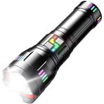 Ultra Güçlü Şarjlı Led El Feneri, Gerçek 30000 Lümen Süper Parlak Işık, 5 Farklı Işık Modu, Telefon Şarj Edebilir, Su Geçirmez, Omuz Askısı Aparatı, 2 Km Uzun Menzilli Büyük Powerbank El Feneri