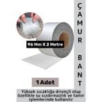Ultra Güçlü Su Geçirmez Isıya Dayanıklı Alüminyum Folyo Izolasyon Tamirat 96 mm x 2 Metre Çamur Bant - Çok Renkli