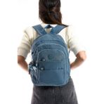 Ultra Hafif Çok Cepli Orta Boy Sırt Çantası Unisex Mavi (Model: 571-4C)