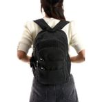 Ultra Hafif Çok Cepli Orta Boy Sırt Çantası Unisex Siyah (Model: 571-4C)