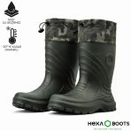 Ultra Hafif Eva Uzun Avcı Çizmesi - Haki - Konçlu - Hexa Boots