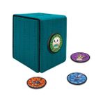 Ultra Pro - Pokemon Alcove Click Alola: Litten, Popplio, Rowlet ve Mimikyu'nun 4 Temalı Rozeti ile 100 Çift Kollu Kart Saklayın. Benzersiz Bir Dokunuş için 1,5 inç Çaplı Rozetlerle Özelleştirin