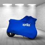 Ultra Shop Aprilia Rs 4 125 4t Mavi Kumaş Motosiklet Brandası Logo Baskılı Penye Kumaş Motosiklet Branda