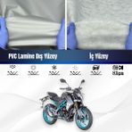 Ultra Shop Cf Moto 150 Nk 4 Mevsim Motosiklet Branda Su Geçirmez Motor Brandası - Gri