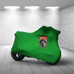 Ultra Shop Falcon Fr 250 Yeşil Kumaş Motosiklet Brandası Logo Baskılı Penye Kumaş Motosiklet Branda