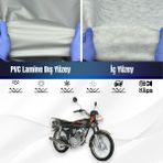 Ultra Shop Kanuni Breton 125 Su Geçirmez Motosiklet Branda 4 Mevsime Uygun Motor Branda - Gri