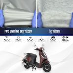 Ultra Shop Kanuni Trodon Xs 50 Su Geçirmez Motosiklet Branda 4 Mevsime Uygun Motor Branda - Gri