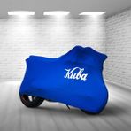 Ultra Shop Kuba Filinta 100 Mavi Kumaş Motosiklet Brandası Logo Baskılı Penye Kumaş Motosiklet Branda