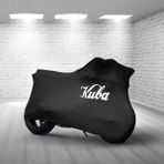 Ultra Shop Kuba Filinta 100 Siyah Kumaş Motosiklet Brandası Logo Baskılı Penye Kumaş Motosiklet Branda
