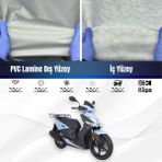Ultra Shop Kymco Agility S 125 Su Geçirmez Motosiklet Branda 4 Mevsime Uygun Motor Branda - Gri