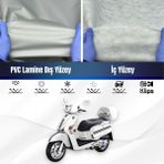 Ultra Shop Kymco Like 200İ Su Geçirmez Motosiklet Branda 4 Mevsime Uygun Motor Branda - Gri