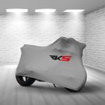 Ultra Shop Rks Bolero 50 Gri Kumaş Motosiklet Brandası Logo Baskılı Penye Kumaş Motosiklet Branda