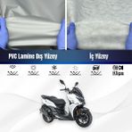 Ultra Shop Sym Jet 14 200I Abs Su Geçirmez Motosiklet Branda 4 Mevsime Uygun Motor Branda - Gri