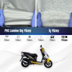 Ultra Shop Sym Jet 4 125 Su Geçirmez Motosiklet Branda 4 Mevsime Uygun Motor Branda - Gri