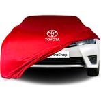 Ultra Shop Toyota Corolla 11 (E170) (2012-2018) Araba Brandası Kırmızı Kumaş Penye Oto Garaj Branda