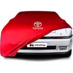 Ultra Shop Toyota Supra 3 (A7) (1986-1993) Araba Brandası Kırmızı Kumaş Penye Toz Geçirmez Oto Garaj Branda