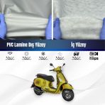 Ultra Shop Vespa Gts 300 Super Sport Su Geçirmez Motosiklet Branda 4 Mevsime Uygun Motor Branda - Gri