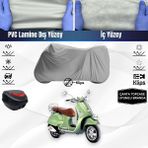 Ultra Shop Vespa Gtv 250 Ie Motosiklet Brandası Çanta Topcase Uyumlu Motor Brandası - Gri
