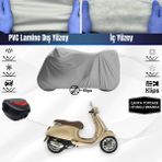 Ultra Shop Vespa Primavera 150 Motosiklet Brandası Çanta Topcase Uyumlu Motor Brandası - Gri