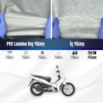 Ultra Shop Yamaha Crypton Su Geçirmez Motosiklet Brandası 4 Mevisme Uygun Motor Branda - Gri