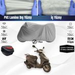 Ultra Shop Yamaha Cygnus L Motosiklet Brandası Çanta Topcase Uyumlu Motor Brandası - Gri