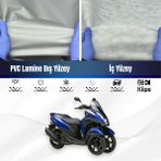 Ultra Shop Yamaha Tricity 155 Su Geçirmez Motosiklet Brandası 4 Mevisme Uygun Motor Branda - Gri