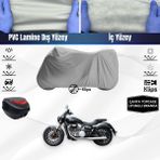 Ultra Shop Yukı Benda Rock 250 Motosiklet Brandası Çanta Topcase Uyumlu Motor Brandası - Gri