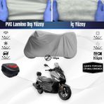 Ultra Shop Yukı cl 125T Uyumlu Motosiklet Brandası Çanta Topcase Uyumlu Motor Brandası - Gri