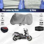 Ultra Shop Yukı Defender Maxi Adv Uyumlu Motosiklet Brandası Çanta Topcase Uyumlu Motor Brandası - Gri