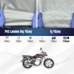 Ultra Shop Yukı Forza 170 Su Geçirmez Motosiklet Brandası 4 Mevisme Uygun Motor Branda - Gri