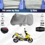 Ultra Shop Yukı Imola 125 Uyumlu Motosiklet Brandası Çanta Topcase Uyumlu Motor Brandası - Gri
