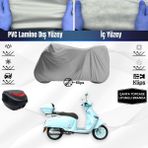 Ultra Shop Yukı Mojito 50 Uyumlu Motosiklet Brandası Çanta Topcase Uyumlu Motor Brandası - Gri