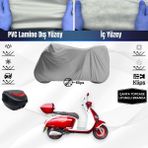 Ultra Shop Yukı Risotto 125 Uyumlu Motosiklet Brandası Çanta Topcase Uyumlu Motor Brandası - Gri
