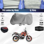 Ultra Shop Yukı Tekken 125 Uyumlu Motosiklet Brandası Çanta Topcase Uyumlu Motor Brandası - Gri