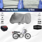 Ultra Shop Yukı YK-100M Modify Motosiklet Brandası Çanta Topcase Uyumlu Motor Brandası - Gri
