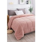 Ultra Yumuşak Çift Taraflı Wellsoft Peluş Yorgan Çift Kişilik (Battaniye/Nevresim) 200x220 cm Pudra