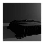 Ultra Yumuşak İpek Nevresim Takımı, King Boy 230x250 cm + 2 Yastık Kılıfı 48x74 cm, Lastikli Düz Çarşaf, Lüks Saten Yatak, Siyah Renk, Ev Dekoru için Mükemmel.