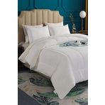 Ultra Yumuşak Tek Kişilik Çift Taraflı Wellsoft Peluş Yorgan Yıkanabilir (Battaniye/Nevresim) 160x220 cm Krem