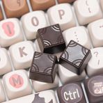 ULTRAEQUIP Artisan Keycaps Çikolata Şekilli 1U tuş başlıkları Reçine El Yapımı Tekli Mekanik Klavye için Anahtar Değiştirin (Tip D)