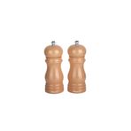 UltraForm 14 cm Pembe Ahşap Karabiber ve Tuz Değirmen Seti