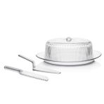 UltraForm Barok Şeffaf Kek Servis Set