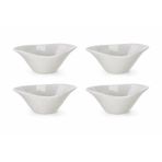 Ultraform Porselen Kase 14x7 Cm Çerezlik 4'lü Beyaz Mutfak Gereci Meze Sunum Tabak