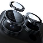 UltraGlass UNBREAK TOP 9H+ Cam iPhone 15 Pro/ 15 Pro Max Lens Koruyucu [Askeri Sınıf Kırılmaz ve En Uzun Dayanıklı] Kamera Lens Koruyucu 15 Pro/ 15 Pro Max Temperli Cam, Siyah